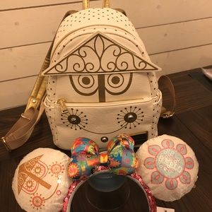 It’s A Small World backpack with matching ears